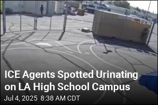 ICE Agents Spotted Urinating Next to Playground