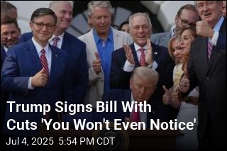 Trump Signs Bill at White House Celebration