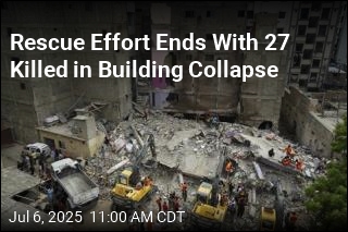 Rescue Efforts End After Building Collapse in Pakistan