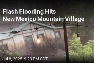 House Swept Away in New Mexico Flooding