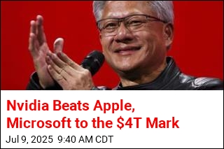 Nvidia Beats Apple, Microsoft to the $4T Mark