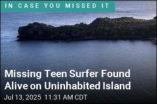 Missing Teen Surfer Found Alive on Uninhabited Island