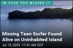Missing Teen Surfer Found Alive on Uninhabited Island