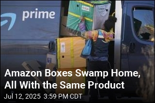 Amazon Boxes Swamp Home, All With the Same Product