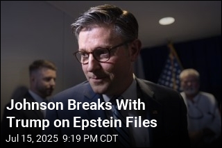 Johnson Breaks With Trump on Epstein Files