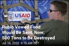 Nearly 500 Tons of Emergency Food Is Set for Destruction