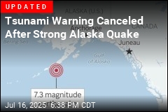 Tsunami Warning Issued After Strong Alaska Quake