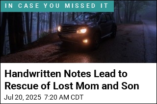 Handwritten Notes Lead to Rescue of Lost Mom and Son