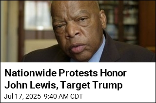 Nationwide Protests Honor John Lewis, Target Trump