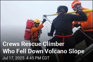 Crews Rescue Climber Who Fell Down Volcano Slope