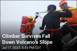 Crews Rescue Climber Who Fell Down Volcano Slope