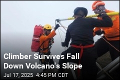 Crews Rescue Climber Who Fell Down Volcano Slope