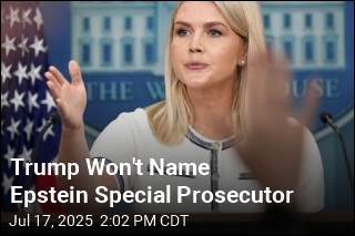 White House: No Epstein Special Prosecutor