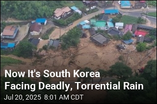 Now It's South Korea Facing Deadly, Torrential Rain