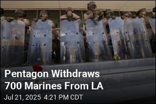 Pentagon Withdraws 700 Marines From LA