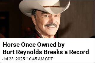 Horse Once Owned by Burt Reynolds Breaks a Record