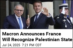 Macron Announces France Will Recognize Palestinian State