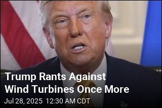 Trump Rants Against Wind Turbines Once More
