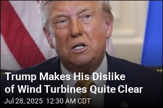 Trump Rants Against Wind Turbines Once More