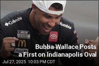 Bubba Wallace Posts a First on Indianapolis Oval