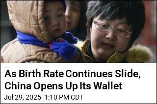 As Birth Rate Continues Slide, China Rolls Out Cash Incentives