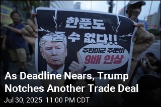 As Deadline Nears, Trump Notches Another Trade Deal