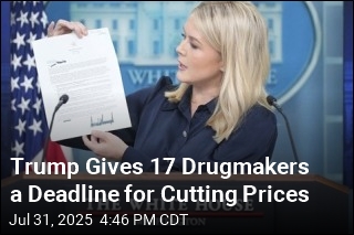 Trump Gives 17 Drugmakers a Deadline for Cutting Prices