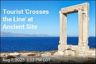 Tourist &#39;Crosses the Line&#39; at Ancient Site