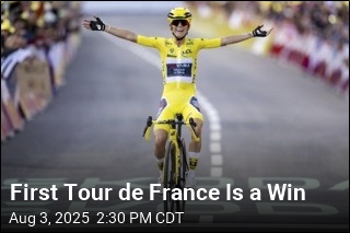 On Her First Try, Rider Wins Tour de France