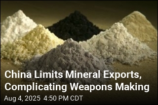 China Limits Mineral Exports, Complicating Weapons Making
