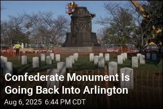 Confederate Monument Is Going Back Into Arlington