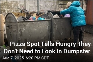 Come Inside, Pizza Place Tells Hungry Going Through Dumpster