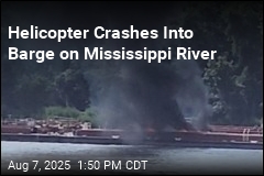 Helicopter Crashes Into Barge on Mississippi River
