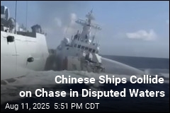 Chinese Ships Chasing Philippine Vessel Collide