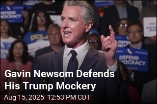 Gavin Newsom Defends His Trump Mockery