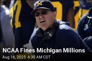 NCAA Fines Michigan Millions