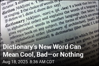 Dictionary&#39;s New Word Can Mean Cool, Bad&mdash;or Nothing
