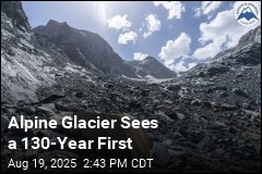 Alpine Glacier Sees a 130-Year First