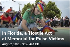 In Florida, a &#39;Hostile Act&#39; at Memorial for Pulse Victims