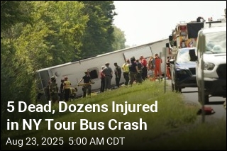 5 Dead, Dozens Injured in NY Tour Bus Crash