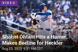 MLB Star Hits Homer, Makes Beeline for Heckler