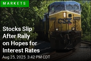 Stocks Slip After Rally on Hopes for Interest Rates