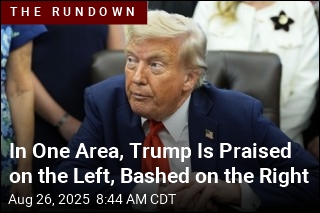 In One Area, Trump Is Praised on the Left, Bashed on the Right