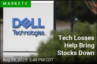 Tech Losses Help Bring Stocks Down