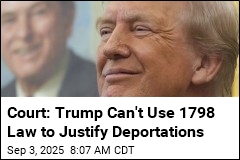 Court Rejects Trump&#39;s Wartime Law Gambit on Deportations
