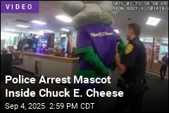 Chuck E. Cheese Mascot Gets Arrested