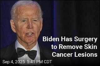 Surgery Removes Skin Cancer Lesions From Biden&#39;s Forehead