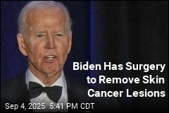 Surgery Removes Skin Cancer Lesions From Biden&#39;s Forehead