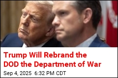 Trump Will Seek Rebrand of the DOD as Department of War