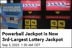 Powerball Jackpot Is Now 3rd-Largest Lottery Jackpot